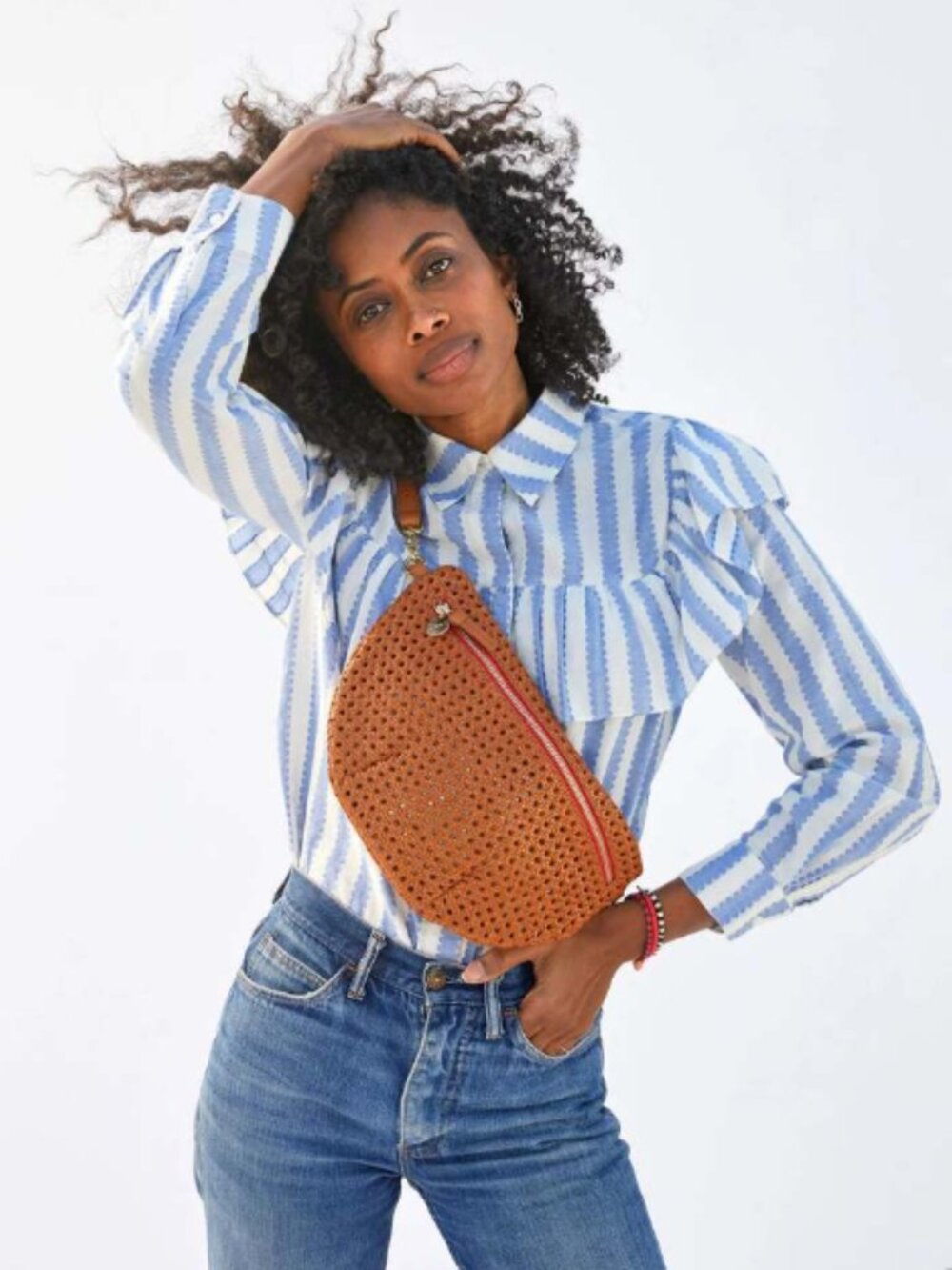 Clare V. Grande Fanny Tan Rattan